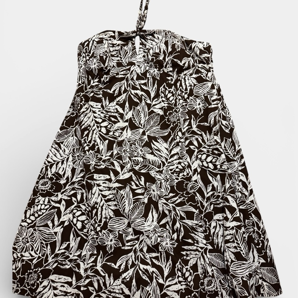 Robbie Bee Black Floral Dress